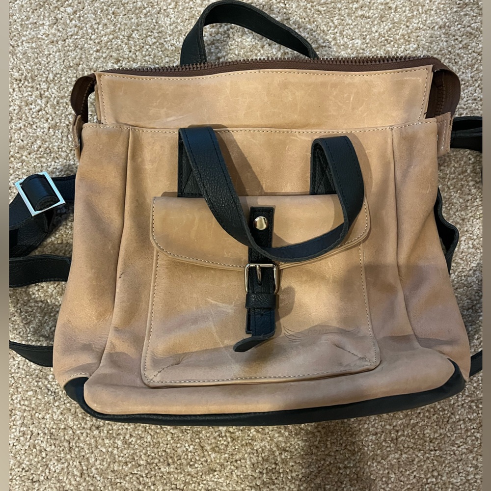 Unique Orna’s Leather Art  Backpack